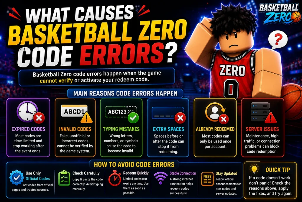 What Causes Basketball Zero Code Errors
